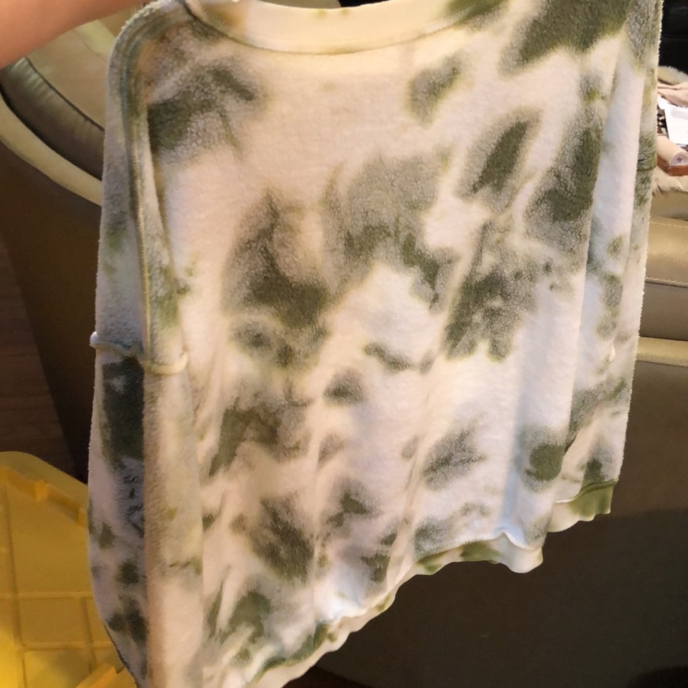 Free People Kelly Washed Tie Dye Lounge Set Medium Green Matching Sweats 🤩 F5 - Picture 8 of 10